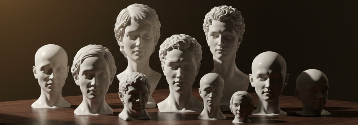 3D печать декоративных голов