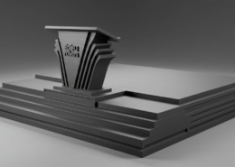 3D печать элементов сцены и подиума