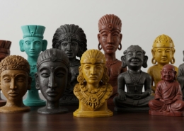 3D печать скульптур в этническом стиле