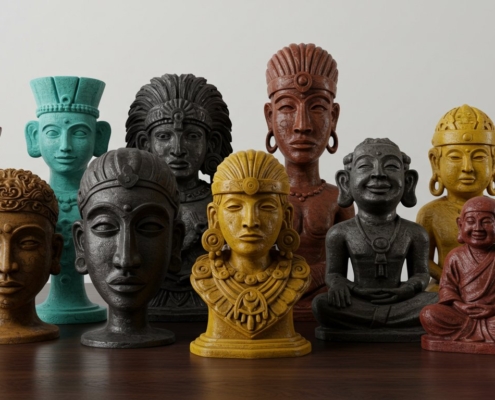 3D печать скульптур в этническом стиле